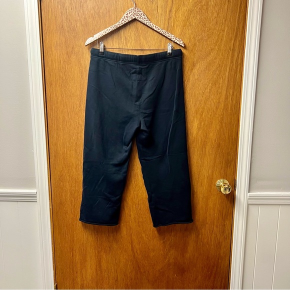 Frank & Eileen Catherine Favorite Cropped Wide Sweatpants Triple Fleece Navy - Picture 12 of 14